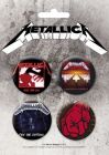 Pack de 4 Badges METALLICA 3