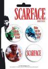 Pack de 4 Badges SCARFACE