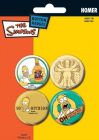 Pack de 4 Badges SIMPSONS - Homer